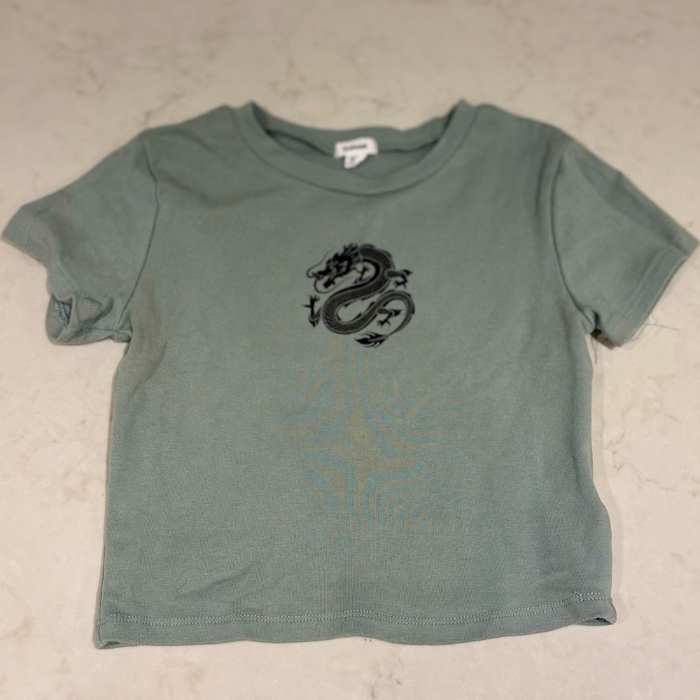 Garage Kids Teal Dragon Tee